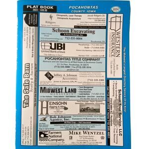 Pocahontas County Plat Book by County Wide Directory LLC 2023 Advertising Map